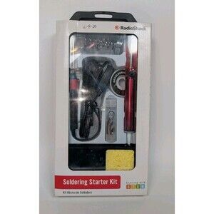 RadioShack Soldering Starter Kit 20W Iron Desoldering Pump STEM